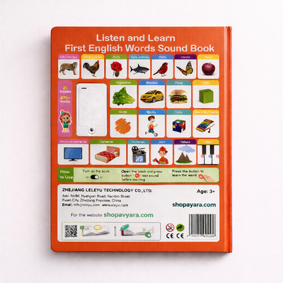Avyara First English Words Sound Book