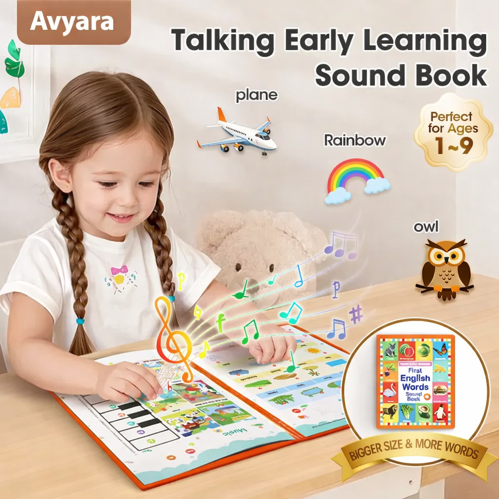 Avyara First English Words Sound Book