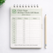 Chair Yoga 30-Day Check-Off Notebook
