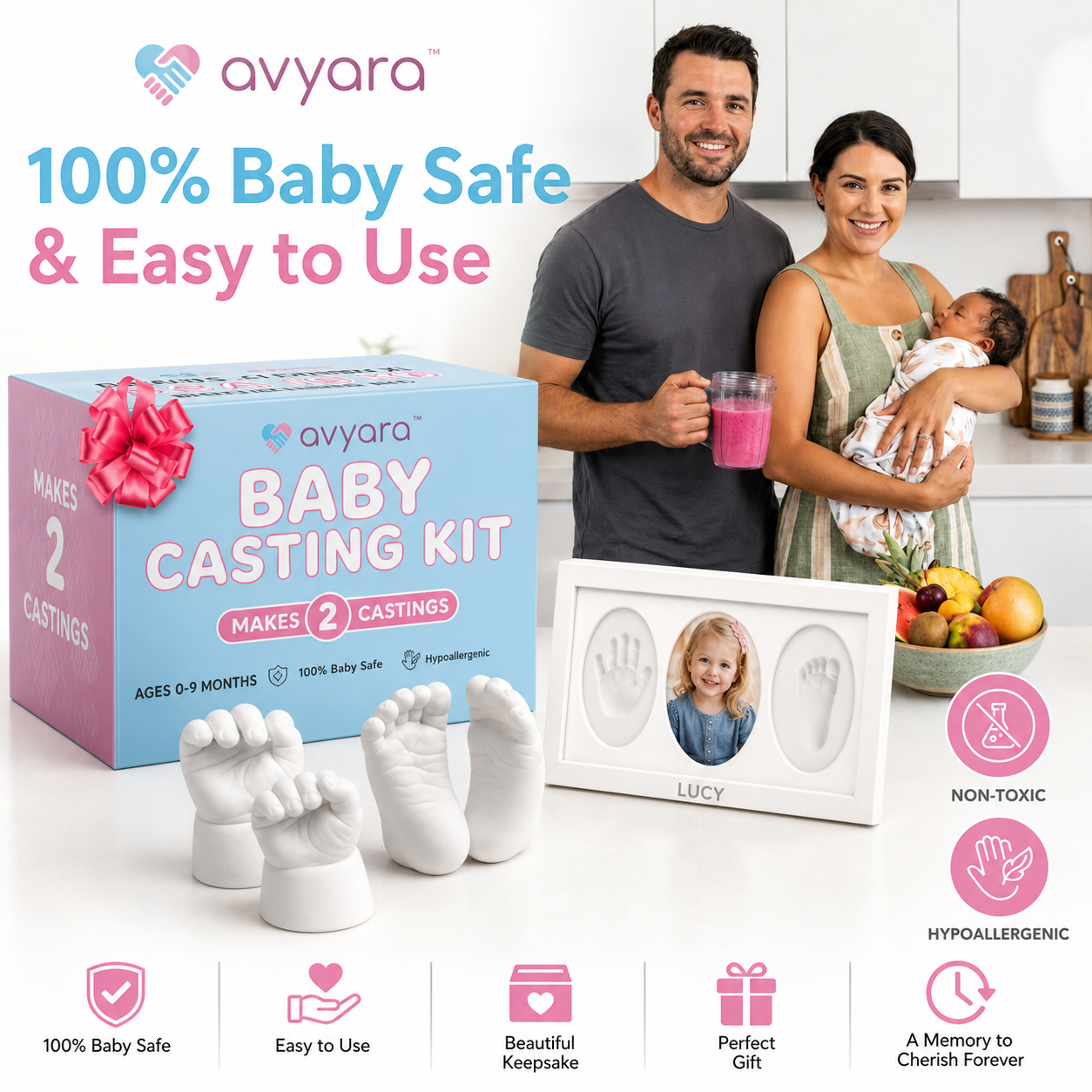 Avyara Baby Hand and Foot Casting Kit