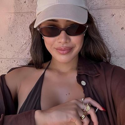 Avyara Retro Oval Sunglasses